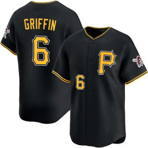 Pittsburgh Pirates #6 Konnor Griffin Black Alt Limited Baseball Jersey