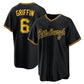 Pittsburgh Pirates #6 Konnor Griffin Black Alternate Replica Baseball Jersey