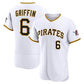 Pittsburgh Pirates #6 Konnor Griffin White Home Authentic Stitched Baseball Jersey