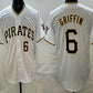 Pittsburgh Pirates #6 Konnor Griffin White Limited Stitched Baseball Jersey