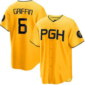 Pittsburgh Pirates #6 Konnor Griffin Yellow City Connect Limited Stitched Baseball Jersey
