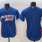 Puerto Rico Baseball Blank Blue 2026 World Baseball Classic Road Stadium Stitched Baseball Jersey