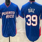 Puerto Rico Baseball #39 Edwin Diaz Blue 2026 World Baseball Classic Cool Base Stitched Baseball Jersey