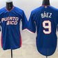 Puerto Rico Baseball #9 Javier Báez Royal 2026 World Baseball Classic Road Stadium Stitched Baseball Jersey