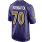 B.Ravens #70 Roger Rosengarten Purple Game Jersey Stitched American Football Jerseys