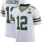 GB.Packers #12 Aaron Rodgers  White Legend Jersey Stitched American Football Jerseys