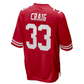 SF. 49ers #33 Roger Craig Vapor  Limited Jersey - Scarlet Stitched American Football Jersey