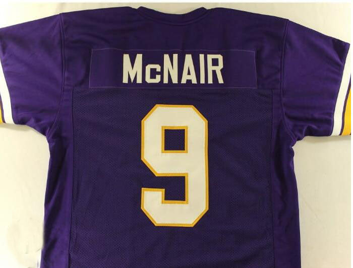 #9 Alcorn State  purple Stitched American Football Jersey College Jerseys