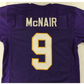 #9 Alcorn State Steve McNair  purple Stitched American Football Jersey College Jerseys