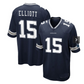 D.Cowboys #15 Ezekiel Elliott Vapor Limited Jersey - Navy Stitched American Football Jerseys