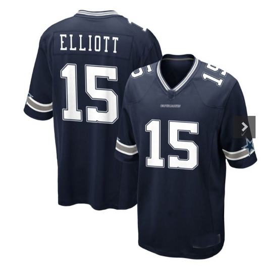 D.Cowboys #15 Ezekiel Elliott Vapor Limited Jersey - Navy Stitched American Football Jerseys