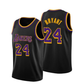 LA.Lakers #24 Kobe Bryant City Edition Swingman Jersey Black Stitched American Basketball Jersey
