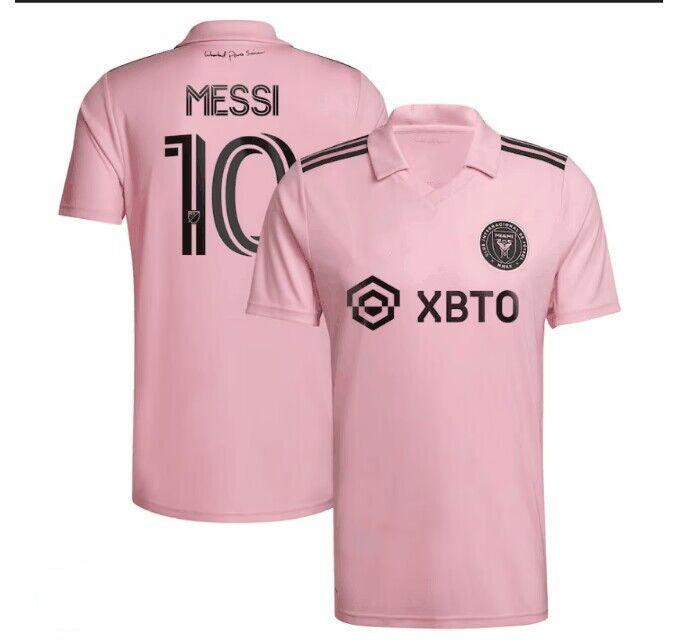 #10 Lionel Messi Inter Miami CF Pink 2023 The Heart Beat Kit Replica Jersey Soccer Jerseys