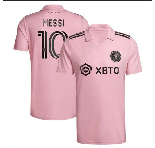 #10 Lionel Messi Inter Miami CF Pink 2023 The Heart Beat Kit Replica Jersey Soccer Jerseys