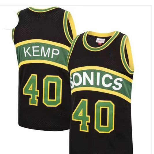 S.Supersonics #40 Shawn Kemp Champion Basketball Jersey