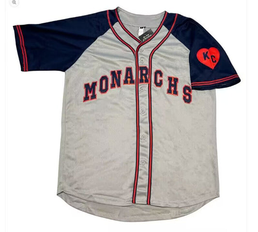 Kansas City Monarchs Gray United Negro League Stitches Baseball Jerseys