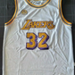 LA.Lakers #32 Magic Johnson Mitchell & Ness Cream 1984 Stitched American Basketball Jersey