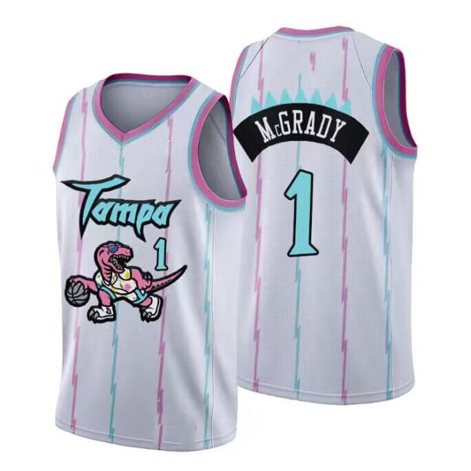 T.Raptors #1 Tracy McGrady 1998-99 Hardwood Classics Basketball Jersey