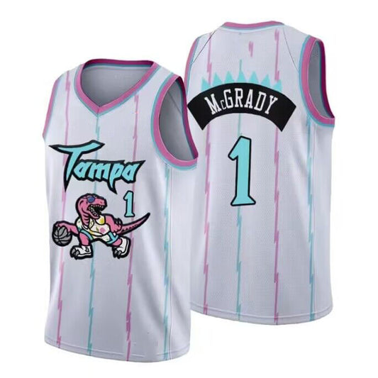 T.Raptors #1 Tracy McGrady 1998-99 Hardwood Classics Basketball Jersey