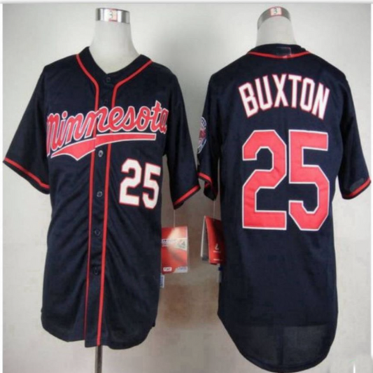 Minnesota Twins #25 Byron Buxton Dark Blue Majestic Baseball Stitched  Baseball Jerseys