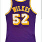 LA.Lakers #52 Jamaal Wilkes Purple 1980 Game American Basketball Jersey