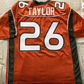 M.Hurricanes #26 Sean Taylor 2001-03 authentic orange jersey Big East patch American Stitched College Jerseys