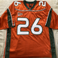 M.Hurricanes #26 Sean Taylor 2001-03 authentic orange jersey Big East patch American Stitched College Jerseys