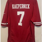 SF. 49ers #7 Collin Kaepernick  Limited Jersey - Scarlet American Football Jersey