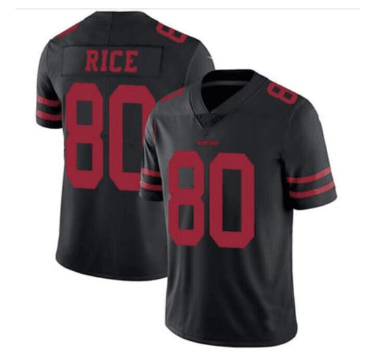 SF.49ers #80 Jerry Rice Alternate Vapor Untouchable Limited Black Stitched American Football Jersey