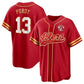 SF.49ers #13 Brock Purdy Red 75th anniversary Cool Base Stitched American Baseball Jersey
