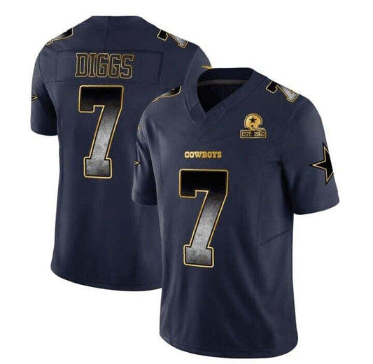 D.Cowboys #7 Trevon Diggs Black Texas Patch Vapor Jersey – All  Stitched American Football Jerseys