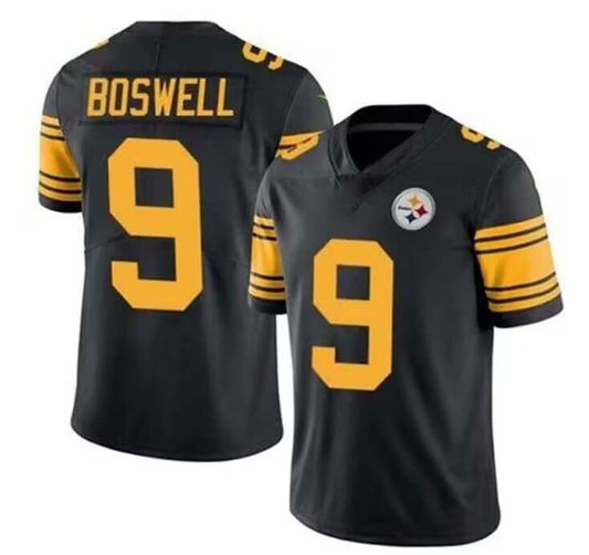 P.Steelers #9 Chris Boswell Black Vapor Untouchable Color Rush Limited Player Jersey Stitched American Football Jerseys
