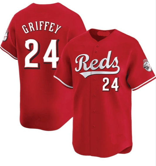 Cincinnati Reds #24 Ken Griffey Jr Red Alt Limited Stitched Baseball Jersey