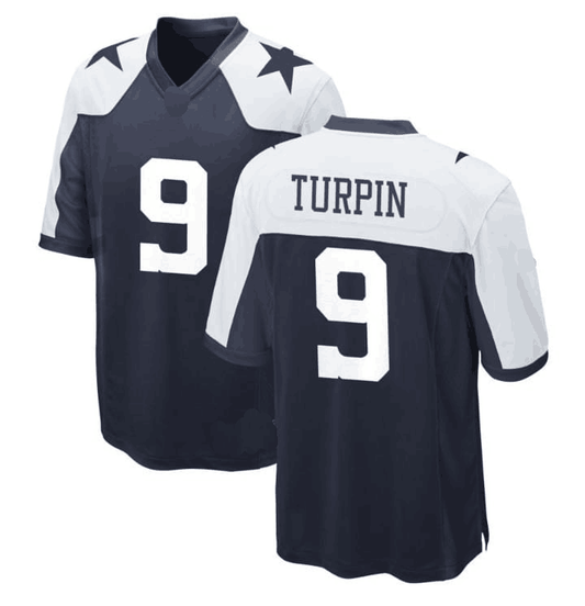 D.Cowboys #9 KaVontae Turpin Navy Alternate Game Jersey Stitched American Football Jerseys
