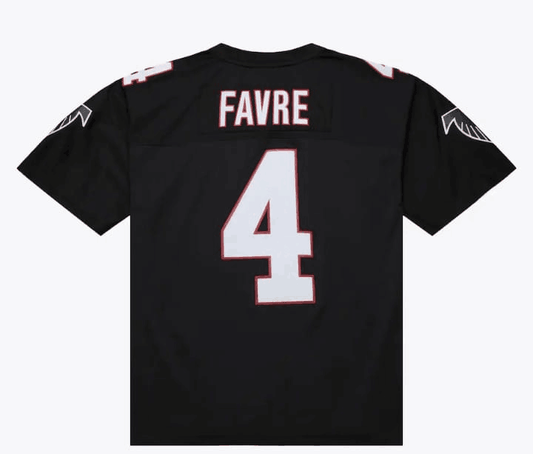A.Falcons #4 Brett Favre Mitchell & Ness Black 1991 Legacy Player Stitched American Football Jerseys