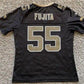 NO.Saints #55 Scott Fujita Black Stitched American Football Jerseys