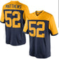 GB.Packers #52 Clay Matthews Navy Blue Limited Alternate Jersey American Football Jerseys