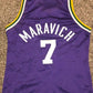 NO.Jazz #7 Pete Maravich Champion - Purple Stitched American Basketball Jersey