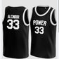 Kareem Abdul-Jabbar #33 Power Memorial Large Black  Stitched American Basketball Jersey