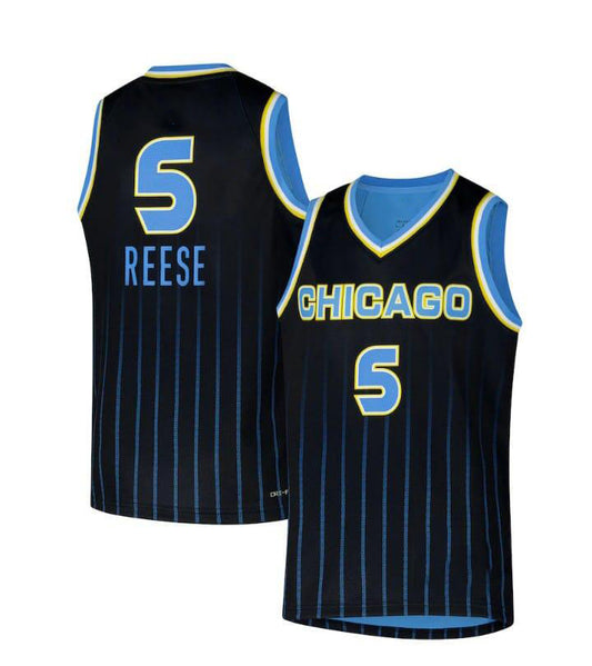 C.Sky #5 Angel Reese Fanatics Unisex Explorer Edition Fast Break Replica Jersey - Black American Basketball Jersey
