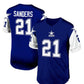 D.Cowboys #21 Deion Sanders Mitchell & Ness Navy 1995 Legacy Replica  Stitched American Football Jerseys