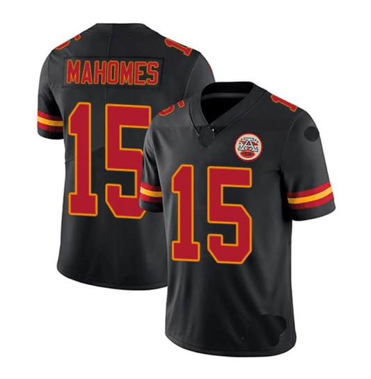 kC.Chiefs #15 Patrick Mahomes Black Stitch Stitched American Football Jerseys