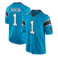 C.Panthers #1 Cam Newton Blue Game Jersey Stitched American Football Jerseys