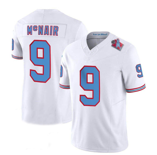 T.Titans #9 Steve McNair White Team Game Stitched American Football Jersey