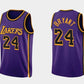 LA.Lakers #24 Kobe Bryant 2022-23 Statement Edition Purple Stitched American Basketball Jersey