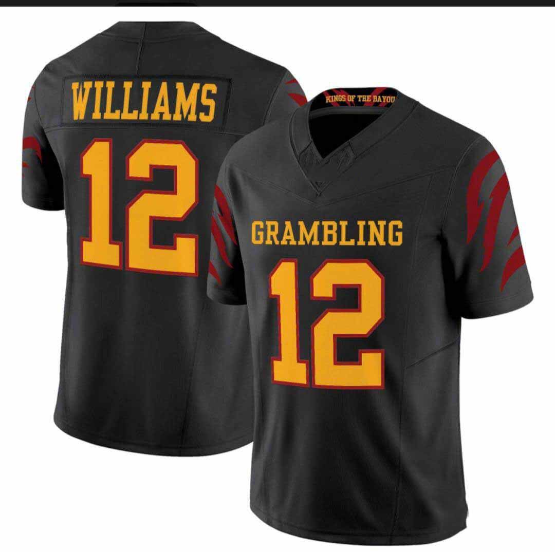 G.Tigers #12 Doug Williams Black Premier Strategy Football College Jerseys