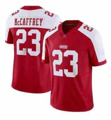 SF.49ers #23 Christian McCaffrey  Red Limited Jersey - All Stitched American Football Jerseys