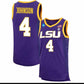 L.Tigers #4 Flau’jae Johnson Purple 2023 Stitched Baseball American College Jerseys