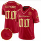 Custom SF.49ers Red Limited Jersey - All Stitched American Football Jerseys