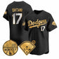 Los Angeles Dodgers #17 Shohei Ohtani Black Gold Limited Stitched Baseball Jersey